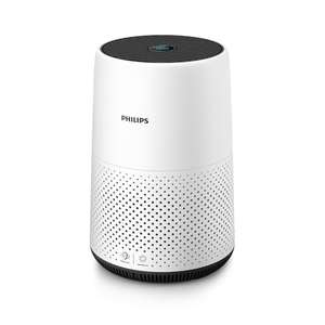 Philips Series 800 Air Purifier, Real Time Air Quality Feedback, up to 48 m², 190 m³/h CADR, HEPA NanoProtect filter, 22 W, White, AC0820/30