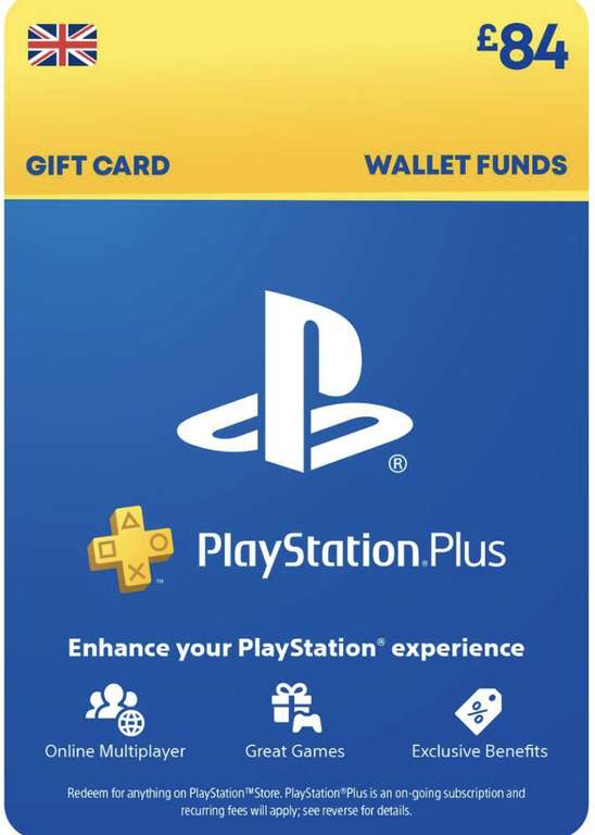 [PS4/PS5] £84 PlayStation Store Gift Card (PSN) - £69.85 at ShopTo
