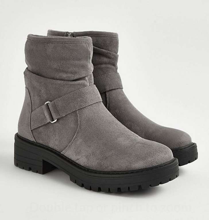Grey Slouchy Boots. Free click & collect