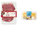 Beef Rump Steak Twin Pack 400g and Skinny Fries 250g for £7 @ Co-operative