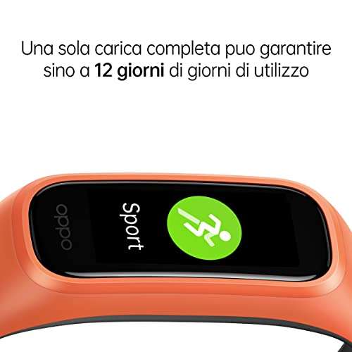 OPPO Sport Band Fitness Tracker / Smart Watch, Orange, One size - £15 @ Amazon