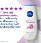 NIVEA Cashmere & Cotton Oil Shower Cream (250ml), Body Wash with Vitamin C, E, and Precious Oils - 89p / 84p with S&S