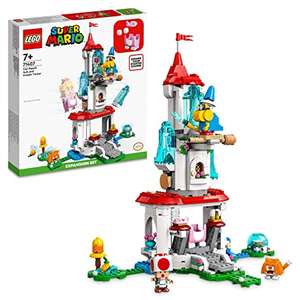 LEGO 71407 Super Mario Cat Peach Suit and Frozen Tower Expansion Set, with Castle Toy and Costume, plus Kamek & Toad Figures £33.50 @ Amazon