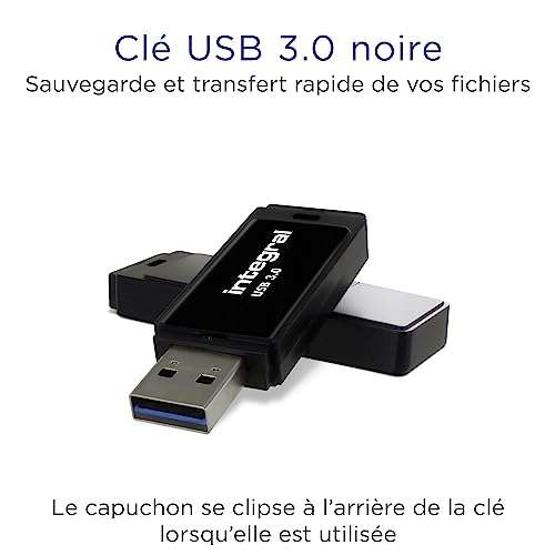 Integral Black USB 3.0 Super Speed Fast Memory Flash Drive, 128gb £5.99 / 512gb £20.99