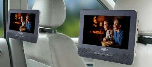 Bush 7 Inch Dual Screen In - Car DVD Player - Black £40 + Free Click & Collect @ Argos