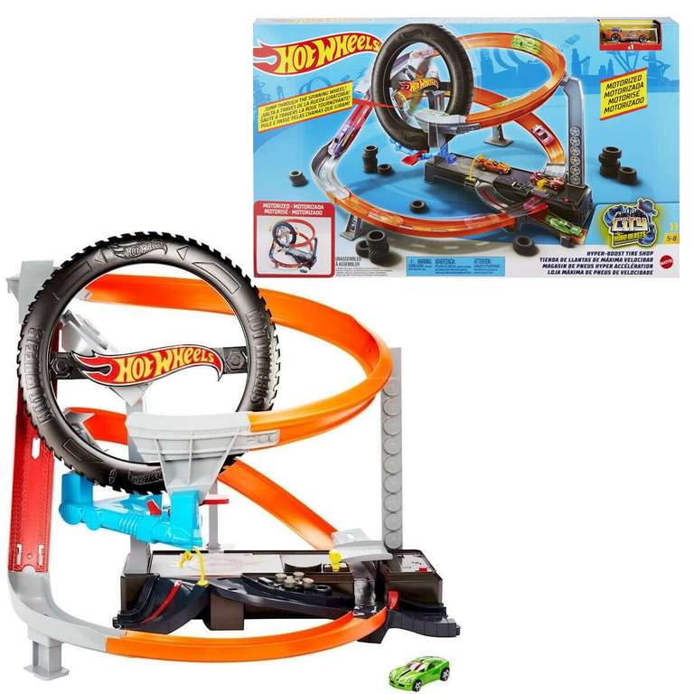 Hot Wheels City Hyper-Boost Tire Shop - £19.49 Delivered @ BargainMax