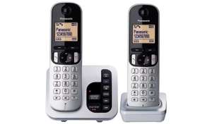 Panasonic KX-TGC222 Cordless Phone w/ Answer Machine - Twin £25 + Free collection (limited stock) @ Argos