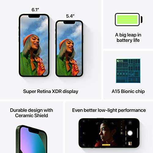 Apple iPhone 13 mini (128 GB), Green - £599 @ Amazon