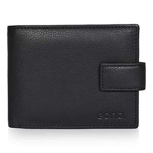Amazon Brand - Eono 7 Credit Card Leather Wallet- RFID (Black Smooth Nappa) w/voucher - Authorized Leather Goods FBA