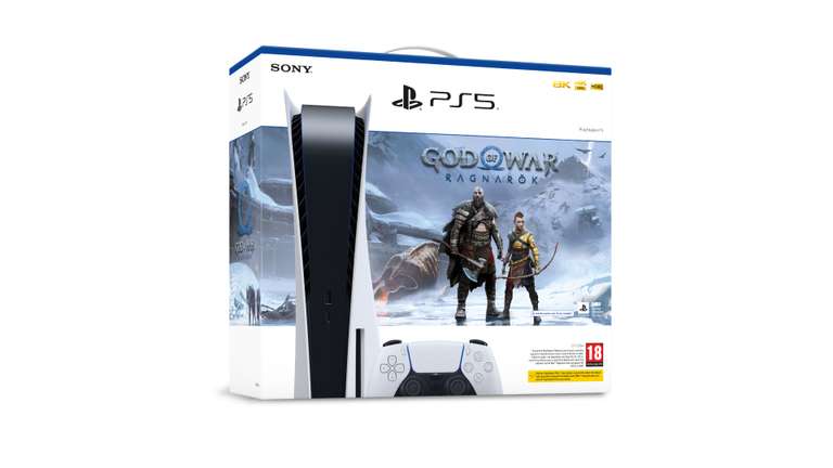 PS5 (Disc Edition) God of War Ragnarok Digital (Existing EE customers £10 Deposit / £48 pm for 11 months total £538 with Add To Plan) @ EE