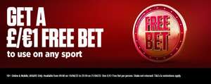 £1 Free bet to use on any sport @ Ladbrokes