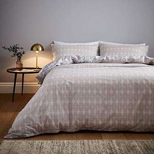 Content By Terence Conran Orby Ovals 200 Thread Count Cotton Super King Duvet Set, Natural