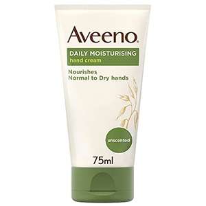 Aveeno Daily Moisturising Hand Cream 75ml £1.87 With Voucher & Subscribe & Save - £2.50 Without @ Amazon