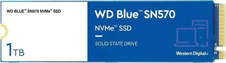 WD Blue SN570 M.2 NVMe Gen 3 SSD 1TB - £44.75 with code, sold by ccl computers @ eBay