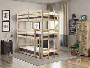 Strictly Beds and Bunks - Pandora Triple Sleeper, 2ft 6 Single - £287.99 @ Amazon