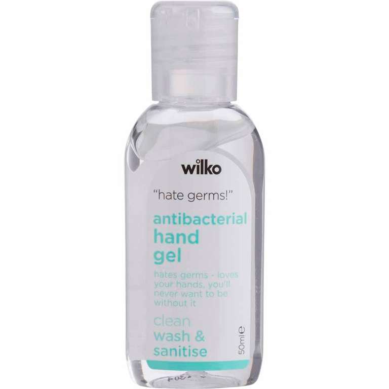 Wilko Original Hand Sanitiser 50ml: 25p + Free Click & Collect @ Wilko