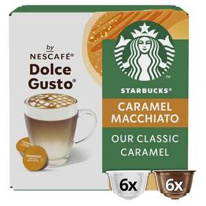 Starbucks by Nescafe Dolce Gusto Caramel Macchiato Coffee Pods x12 127.8g Clubcard Price