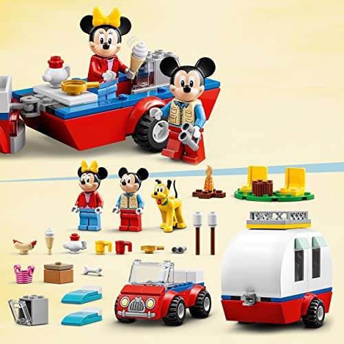 LEGO 10777 Disney Mickey Mouse and Minnie Mouse's Camping Trip Building Toy