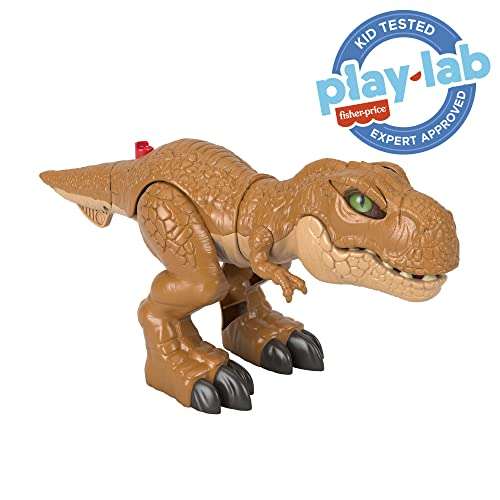 Imaginext Jurassic World Dinosaur Toy Thrashin’ Action T. rex Figure with Chomping Action £10.99 at Amazon