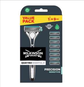 Wilkinson Sword Quattro Titanium Razor Plus 9 Blades Clubcard Price