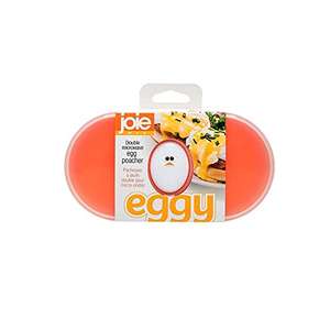 Joie Kitchen Gadgets 50527 Joie Double Microwave Egg Poacher, Non-Stick Silicone, LFGB Approved, White