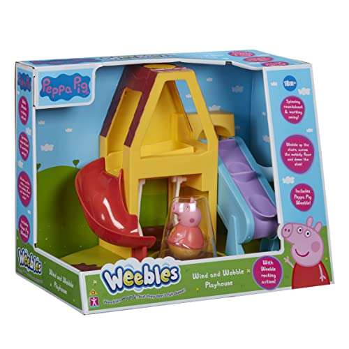 Peppa Pig Weebles Wind & Wobble Playhouse, First Peppa Pig , preschool toy, imaginative play, gift for 18 months+