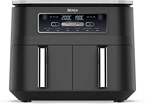 Ninja Foodi Dual Zone Digital Air Fryer, AF300UK, 2 Drawers, 7.6L