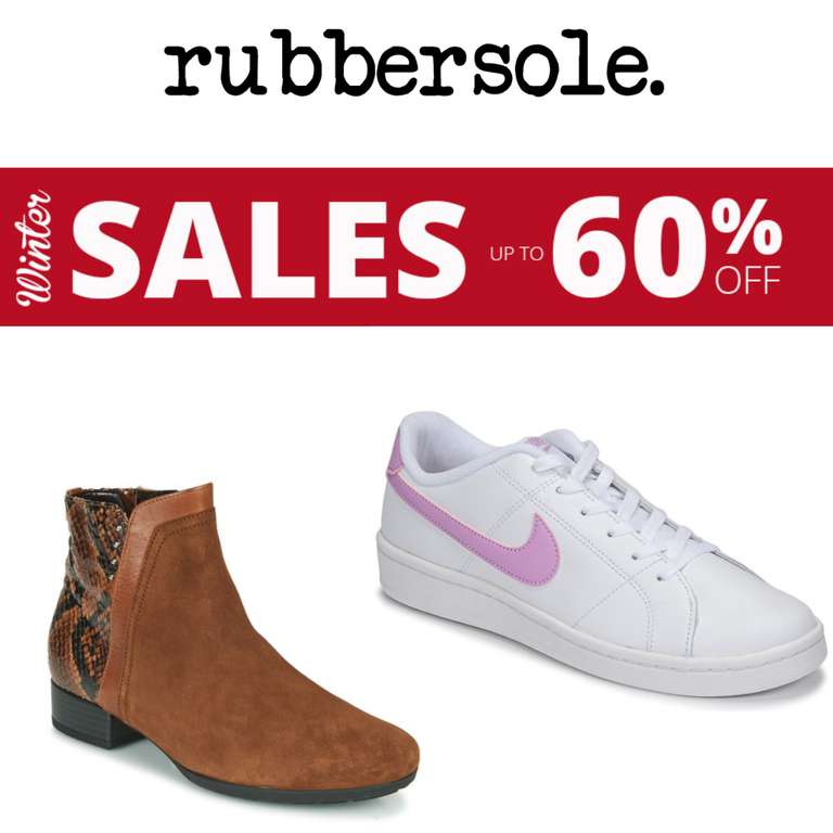 Sale Up to 60% Off + Free Shipping & Free Returns on selected products - @ Rubbersole