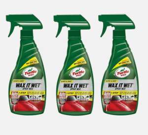 Turtle Wax 3 Pack - Wax It Wet Liquid Car Spray Wax Easy to Use Detailer 1.5ltr £11.25 @ eBay / turtlewaxeurope