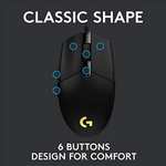 Logitech G203 LIGHTSYNC Gaming Mouse with Customizable RGB Lighting, 6 Programmable Buttons - £19.99 @ Amazon
