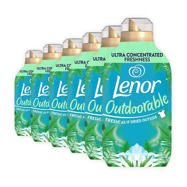 Lenor Outdoorable Northern Solstice Fabric Conditioner, 210 Washes, 2.94L - 490ml x 6 (£11.95 W/Voucher 5% + 15% S&S)