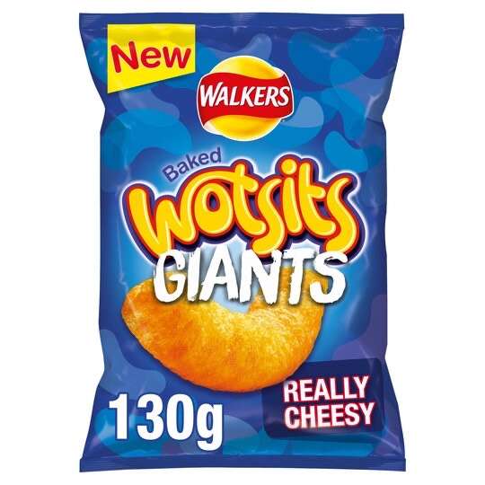 Walkers Wotsits Giants Cheese Snacks 130g (expiry 13th October) 49p @ Farmfoods (Walsall)