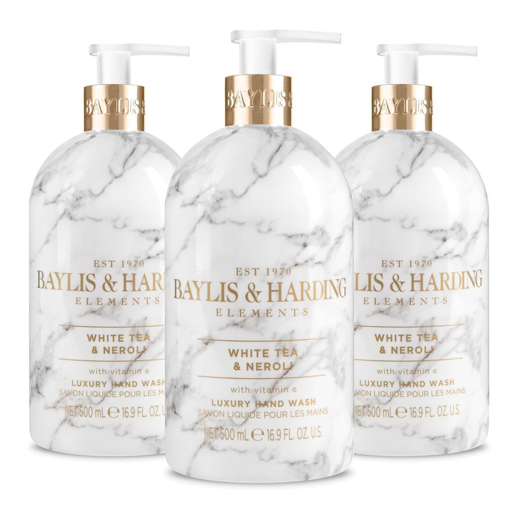 Baylis & Harding Elements White Tea & Neroli Hand Wash, 3 x 500ml - £3.21 / £2.87 S&S (Prime Deal)