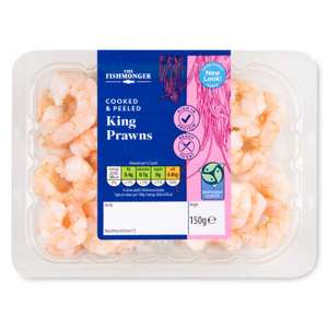 The Fishmonger Cooked & Peeled King Prawns 150g