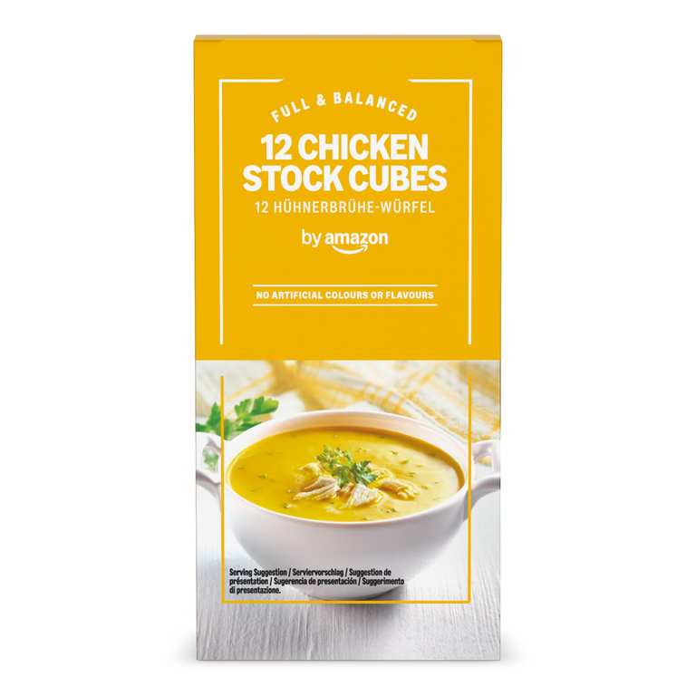 by Amazon 12 Chicken Stock Cubes, 120g - S&S 88p
