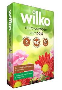Wilko Multi Purpose Compost 50L now £5 + Free Collection (Selected Stores) @ Wilko