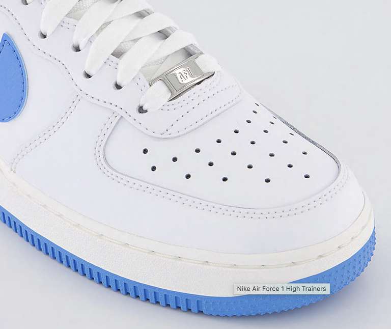 Nike Air Force 1 High Trainers White University Blue - £65 at Office
