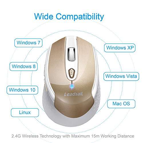 Wireless Mouse for Laptop Silent Cordless USB Mouse (+ black variant)