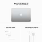 Apple 2022 MacBook Air laptop with M2 chip 8GB RAM, 512GB SSD storage, Silver