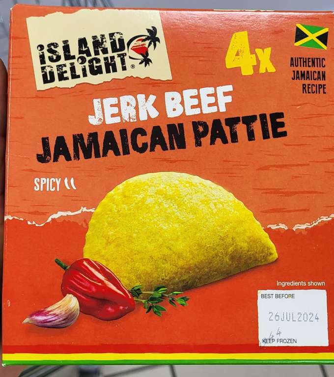 Island Delight Jamaican Pattie x 4 Various Varieties - £1.50 @ Heron Middlesbrough