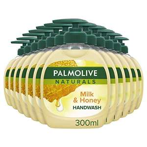 Palmolive Naturals Milk & Honey Handwash 300 ml Pack of 12, £12 or £10.80 with 1st Subscribe & Save @ Amazon