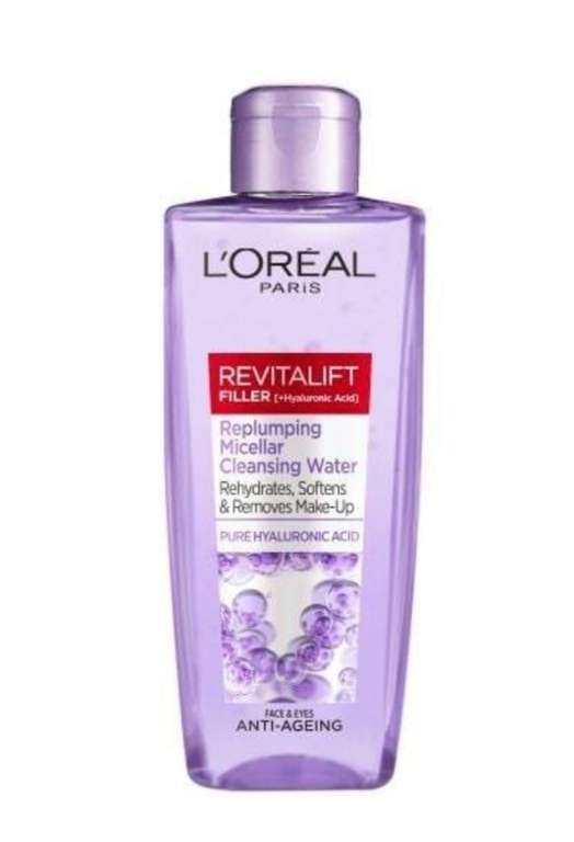 L'Oreal Revitalift Filler Replumping Micellar Water 200ml 79p Free Click & Collect @ Superdrug