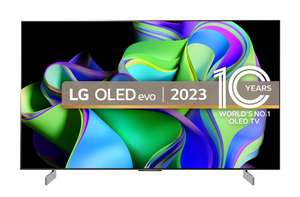 LG OLED42C34LA 42 inch OLED 4K Ultra HD HDR Smart TV Freeview Play Freesat w/code