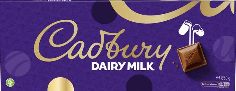 Cadburys dairy milk 850g - £4.99 @ FarmFoods Swansea