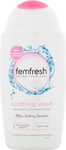 Femfresh Ultimate Care Soothing Wash - Intimate Daily Vaginal Feminine Hygiene Shower Gel Cleanser - £1 (75p Subscribe & Save) @ Amazon