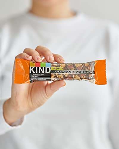 KIND Bars, Healthy Gluten Free & Low Calorie Snack Bars, Dark Chocolate Orange and Almond, 12 Bars (More in OP) £4.99 / £4.49 @ Amazon