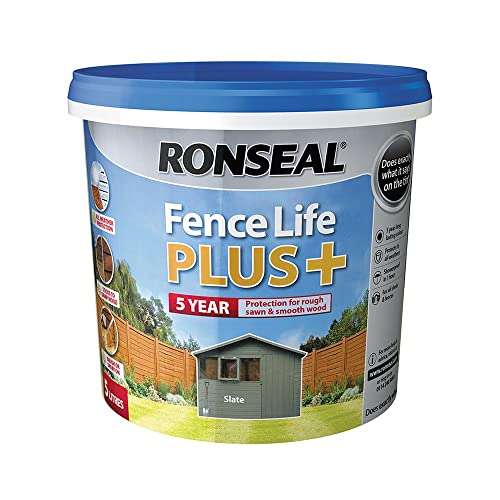 Ronseal Fence Life Plus+ Slate 5L £12.99 @ Amazon