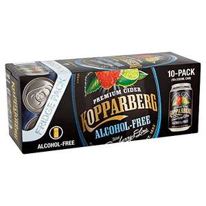 Kopparberg Premium Alcohol Free Cider Strawberry and Lime, 10 x 330ml w/voucher