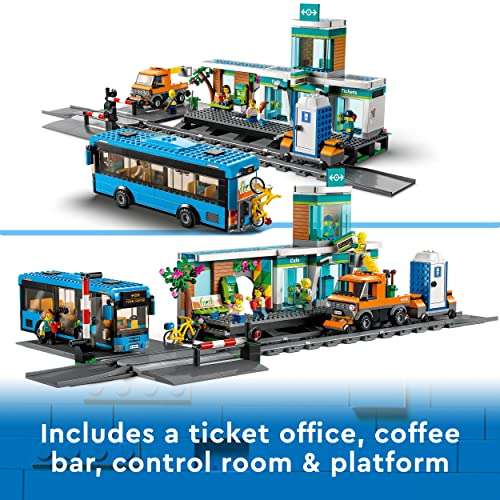 LEGO 60335 City Train Station Set - £59.39 Prime Exclusive @ Amazon