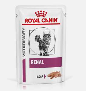 Royal Canin Veterinary Health Nutrition Renal Adult Wet Cat Food 48x85g Pouches - Free click and collect